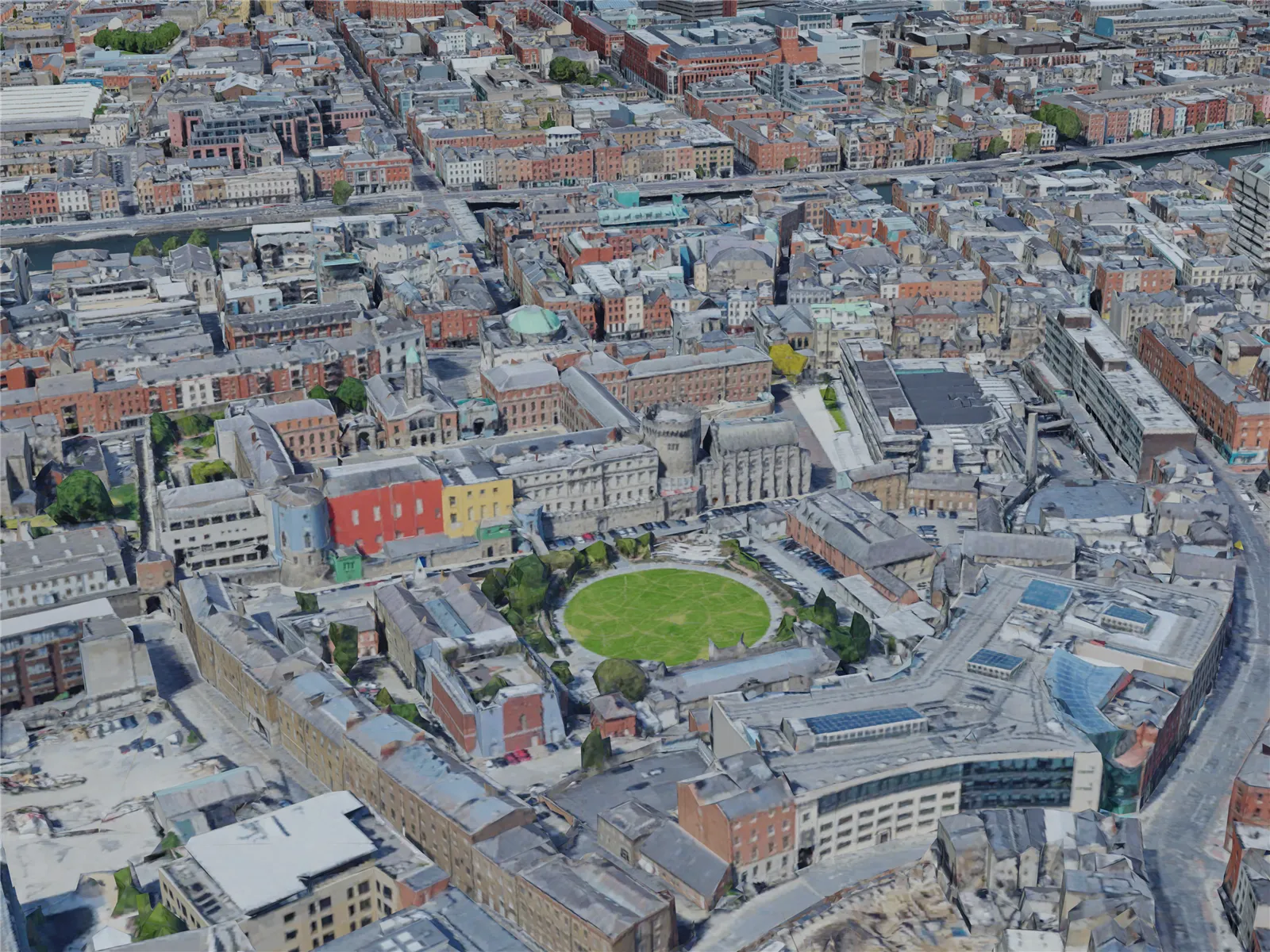 Dublin City, Ireland (2019) 3D Model main preview