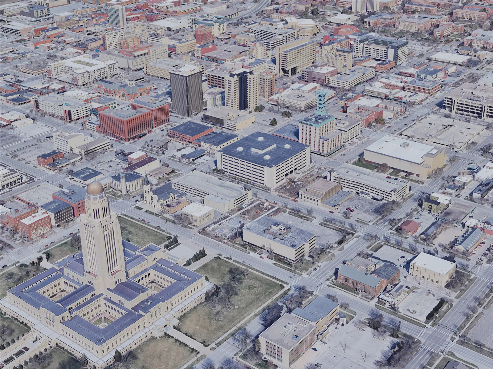 Lincoln City, NE, USA (2019) 3D Model main preview