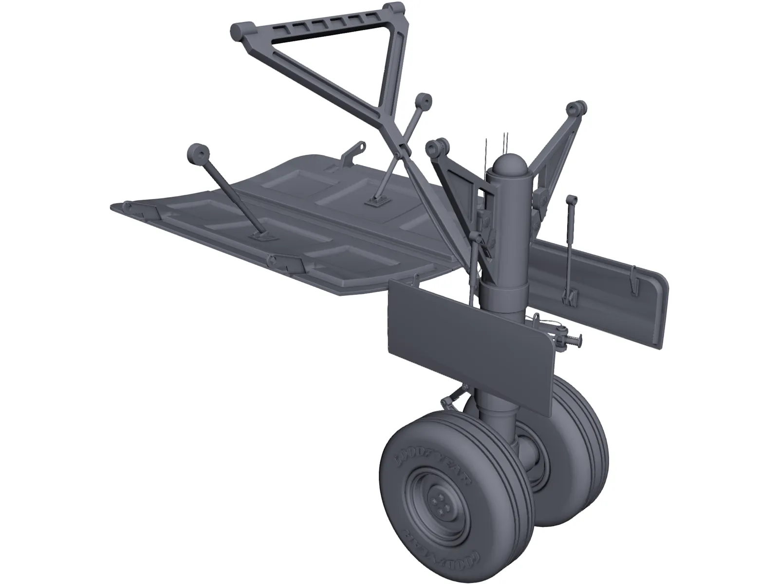 Boeing 737 Landing Gear 3D Model main preview