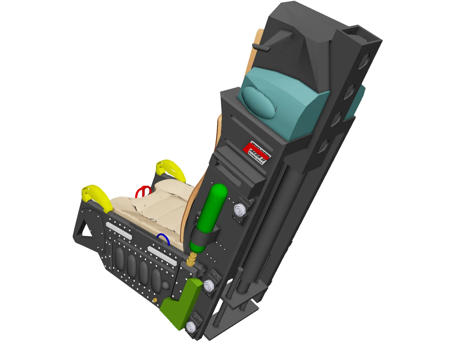 Ejection Seat 3D Model main preview