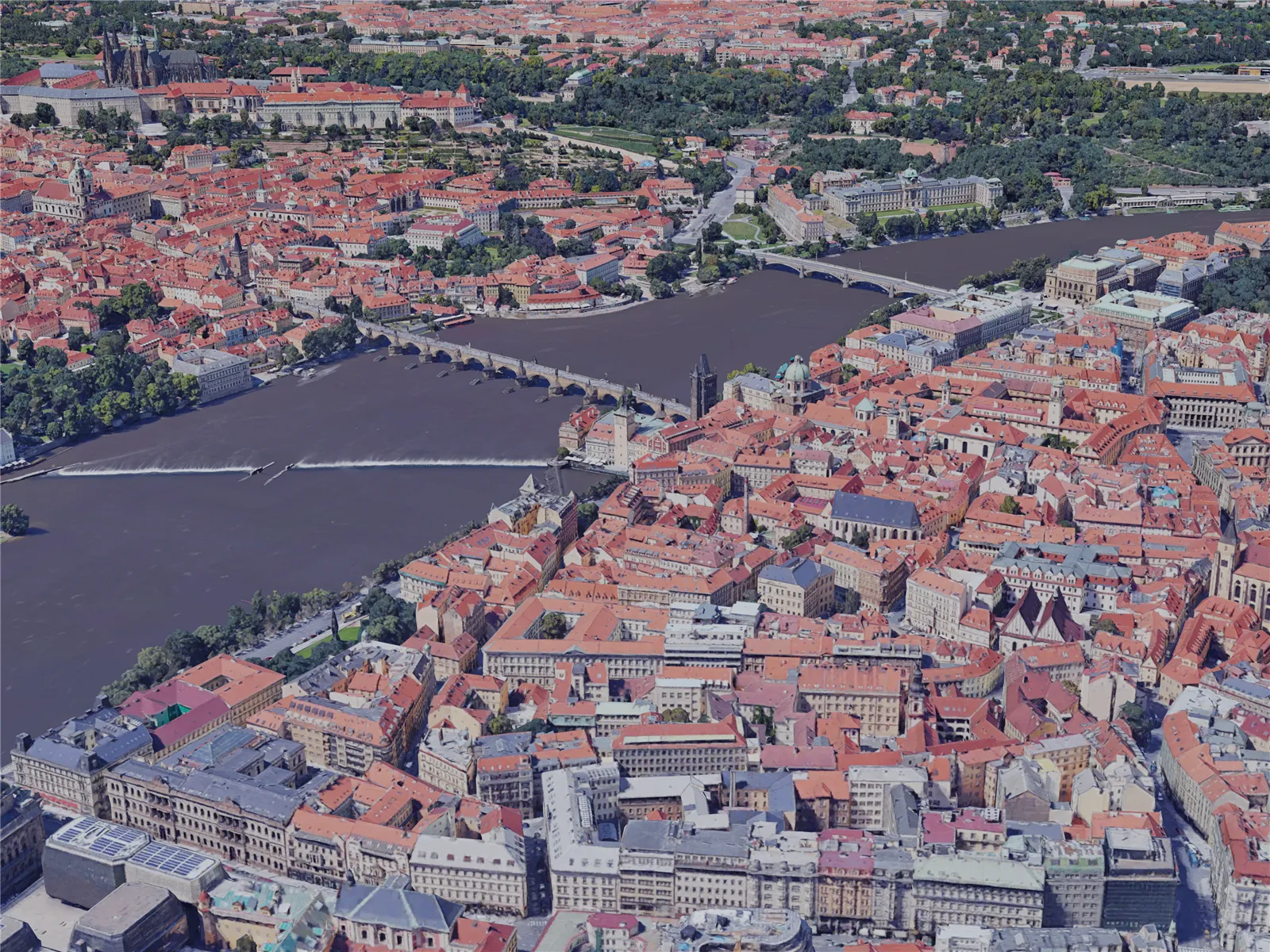 Prague City, Czechia (2019) 3D Model main preview