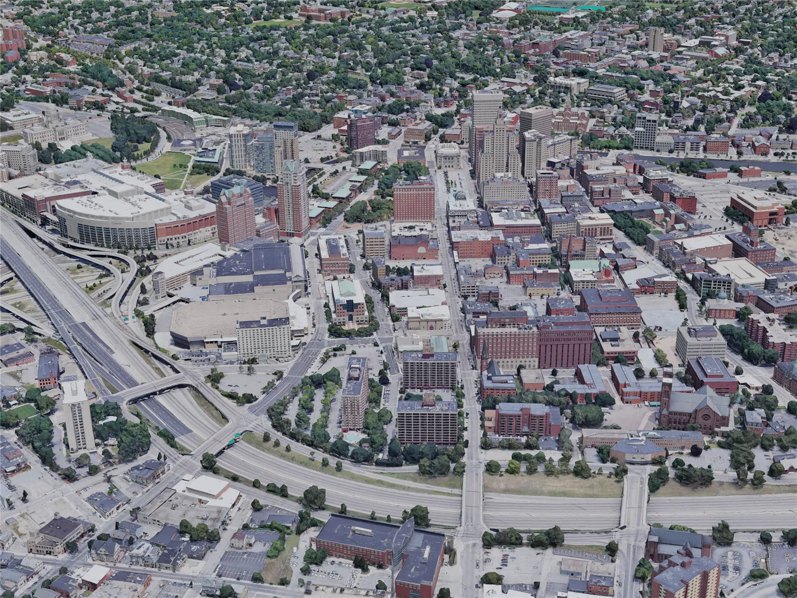 Providence City, RI, USA (2019) 3D Model main preview