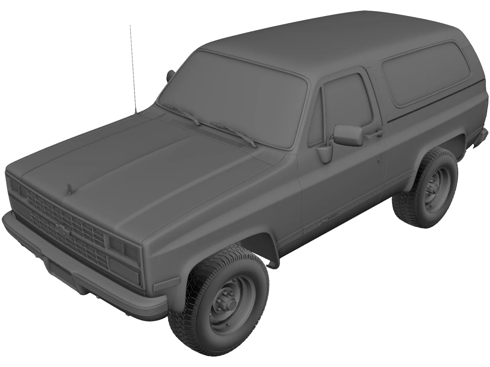 Chevrolet Blazer (1989) 3D Model main preview