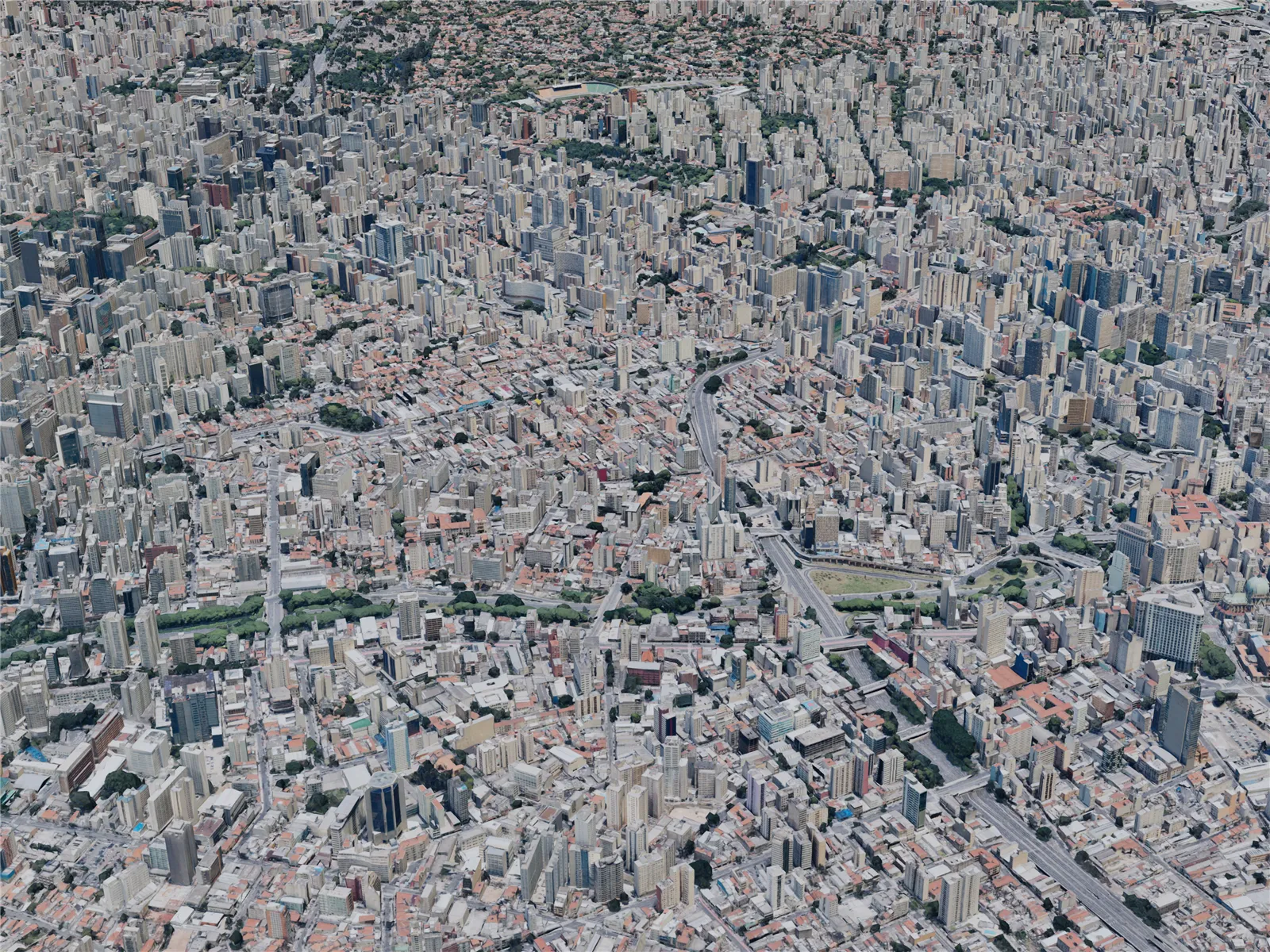 Sao Paulo City, Brazil (2019) 3D Model main preview