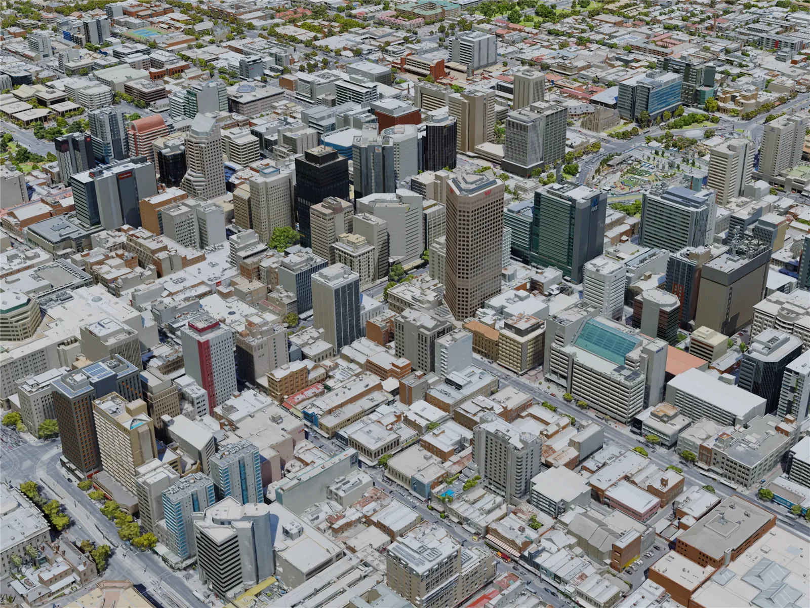 Adelaide City, Australia (2019) 3D Model main preview