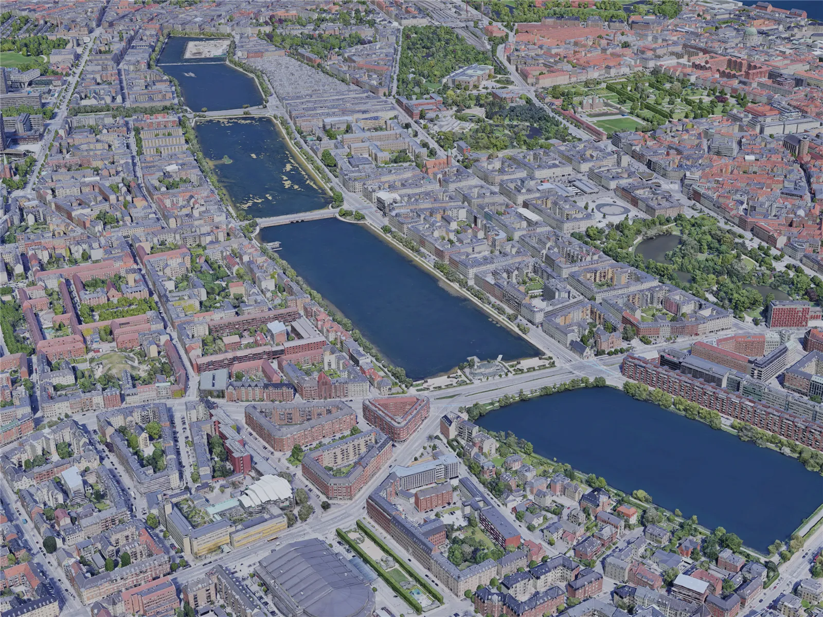 Copenhagen City, Denmark (2019) 3D Model main preview