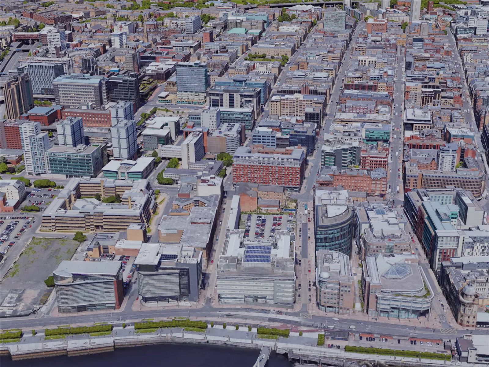 Glasgow City, UK (2019) 3D Model main preview