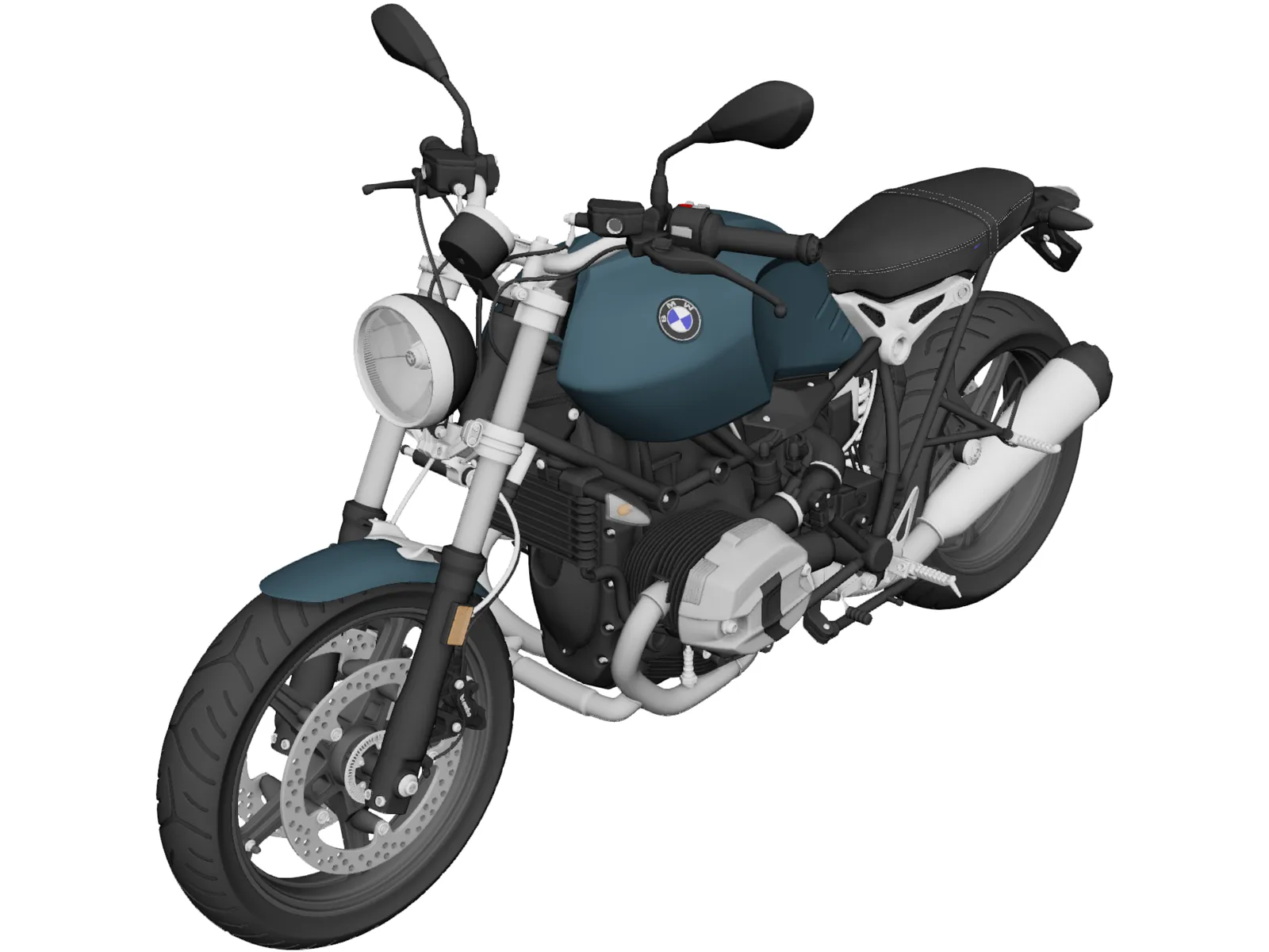 BMW R nineT Pure (2018) 3D Model main preview