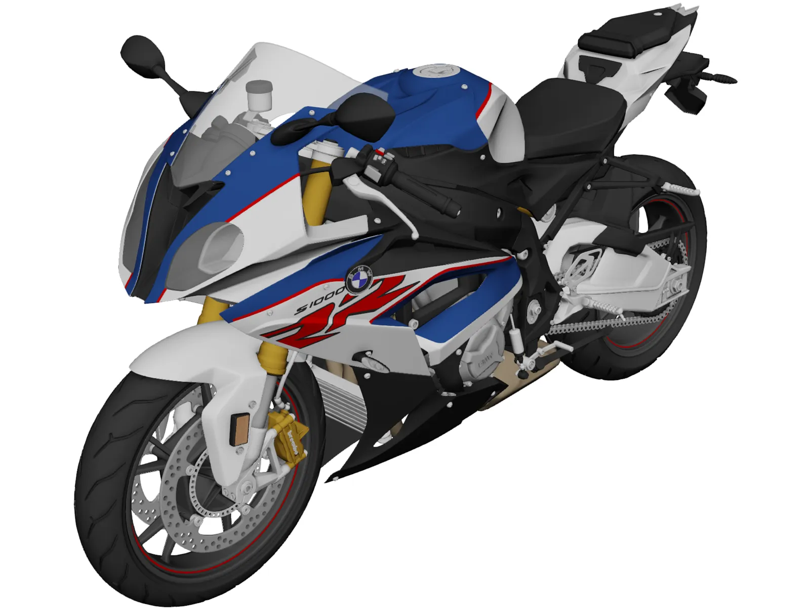 BMW S 1000 RR (2018) 3D Model main preview
