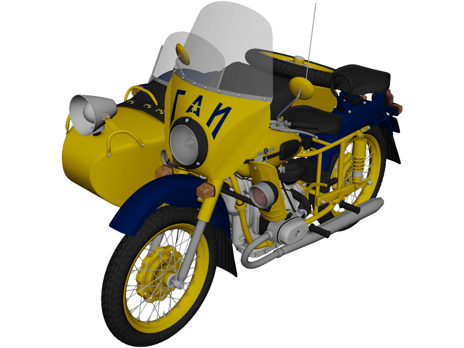 Ural M67-36-P (1976) 3D Model main preview