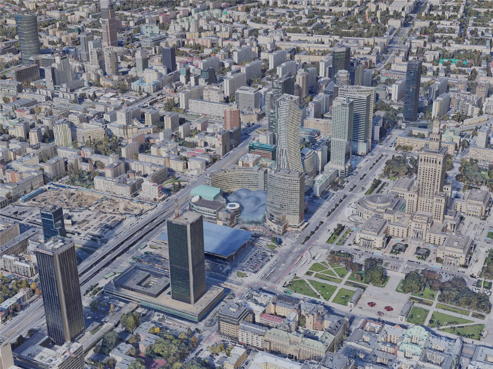 Warsaw City, Poland (2019) 3D Model main preview
