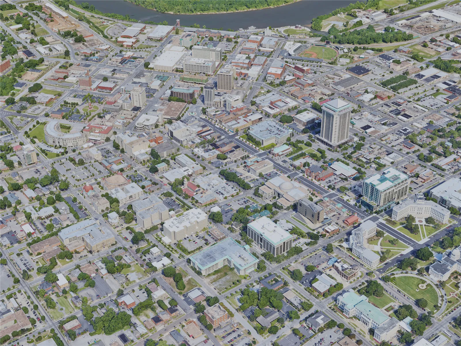 Montgomery City, AL, USA (2019) 3D Model main preview