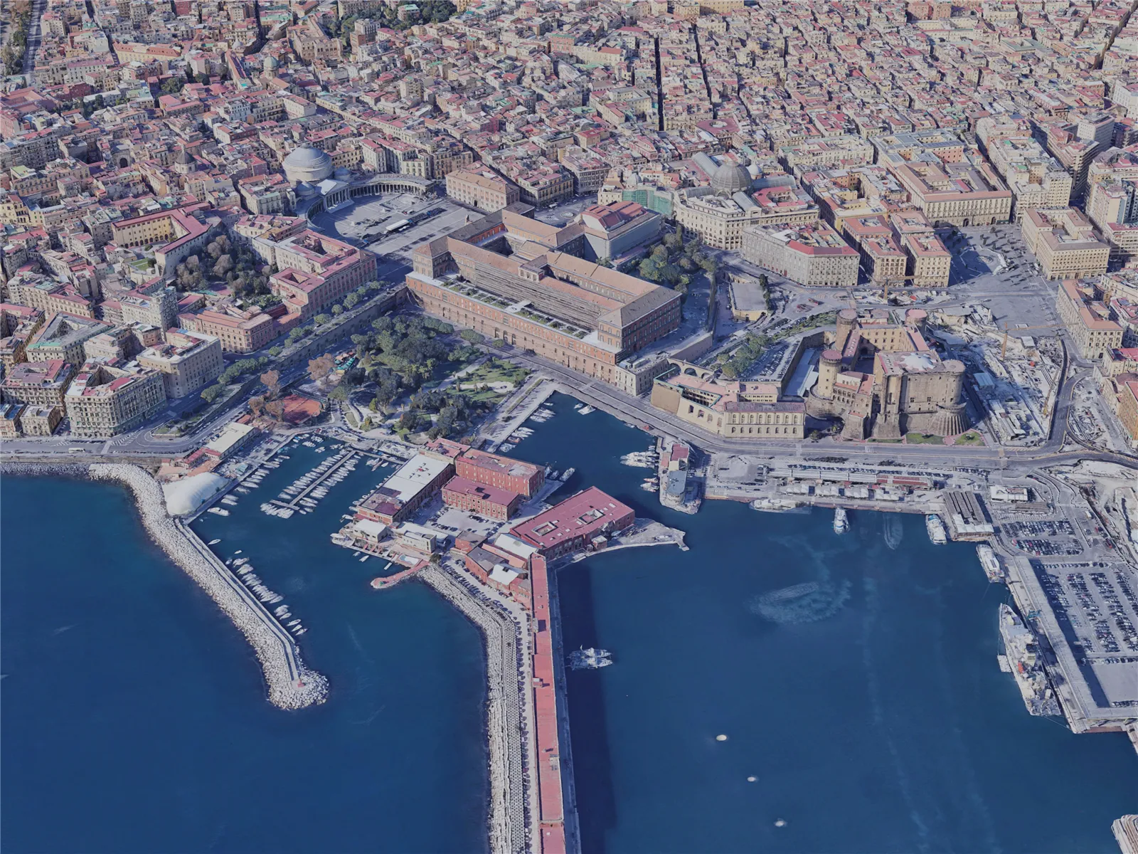 Naples City, Italy (2019) 3D Model main preview