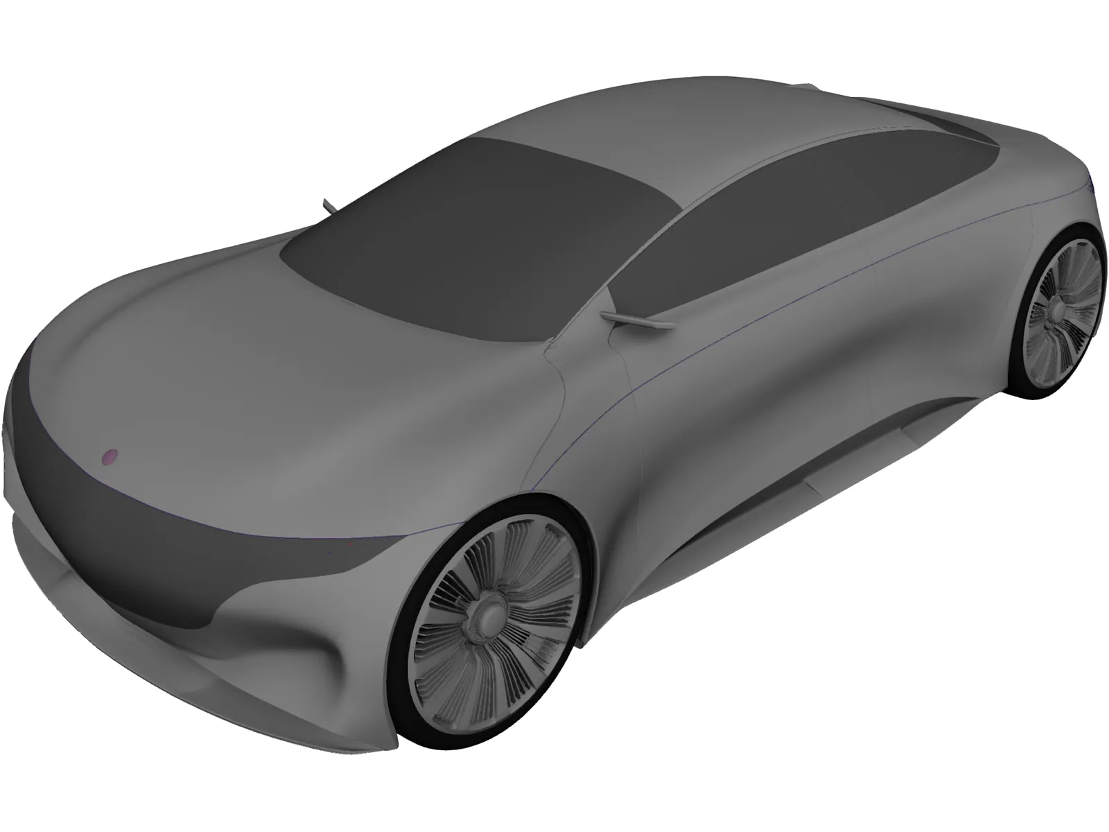 Mercedes-Benz Vision EQS (2019) 3D Model main preview