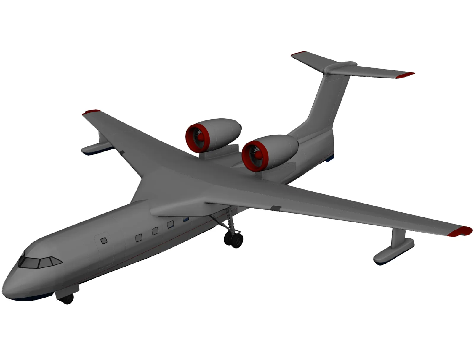 Beriev Be-200 Altair 3D Model main preview