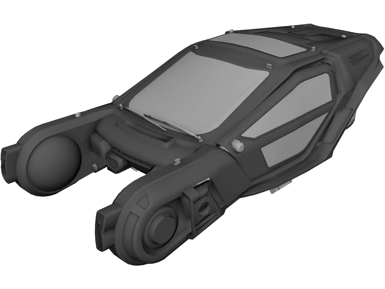 Blade Runner 2049 Spinner 3D Model main preview
