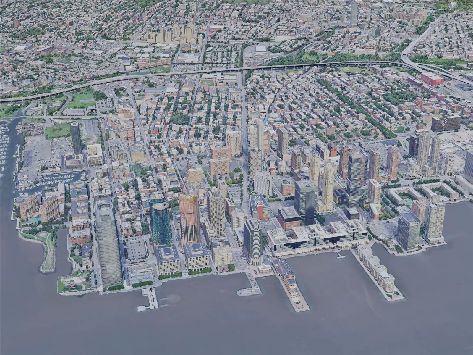 Jersey City, NJ, USA (2019) 3D Model main preview