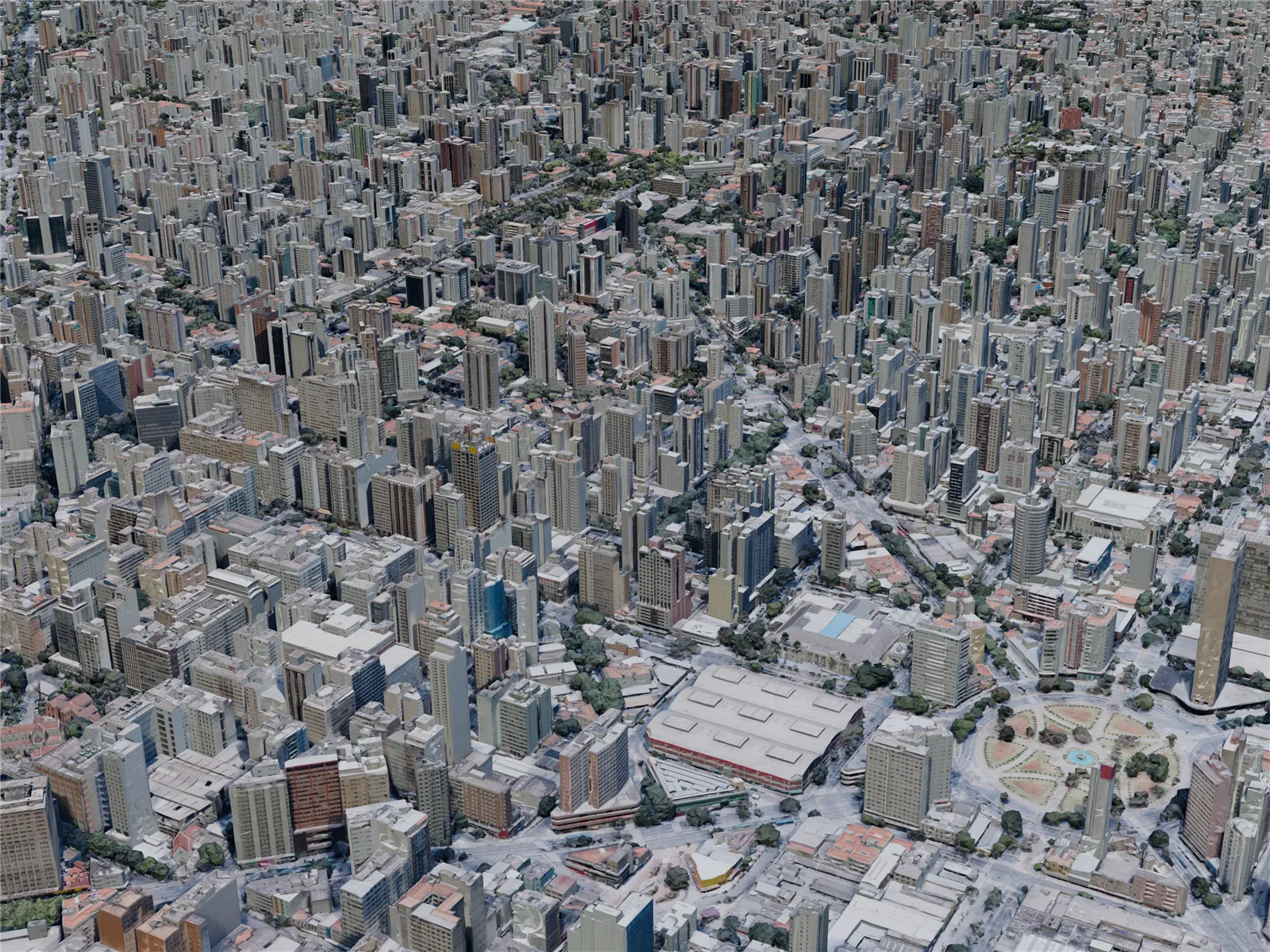 Belo Horizonte City, Brazil (2019) 3D Model main preview