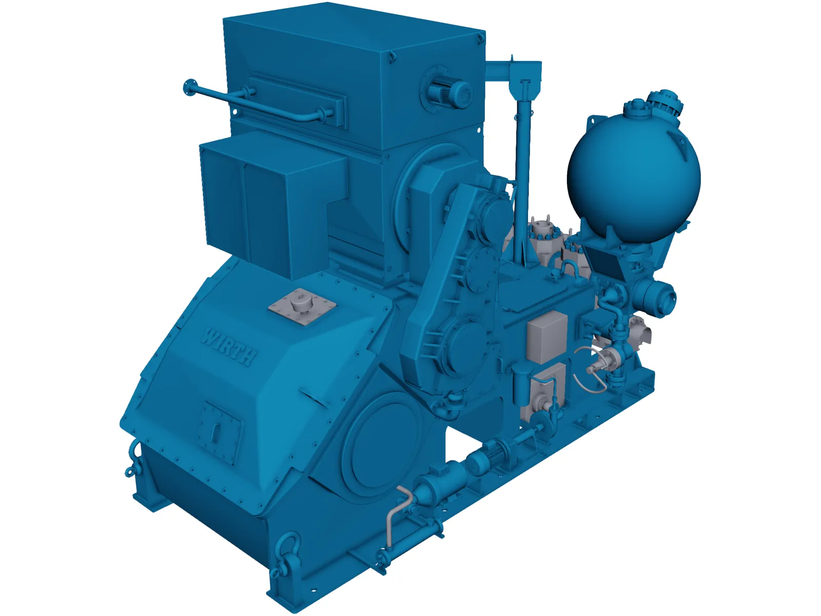 Pressure Pump 3D Model main preview