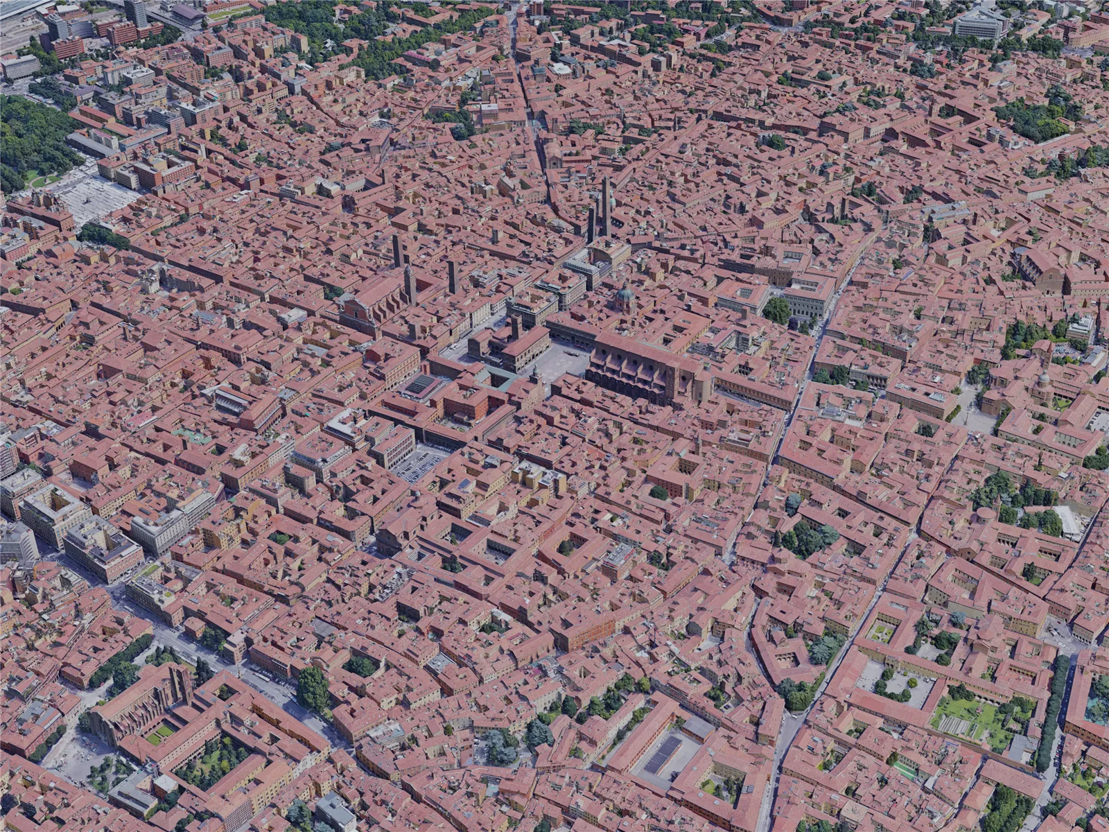 Bologna City, Italy (2019) 3D Model main preview