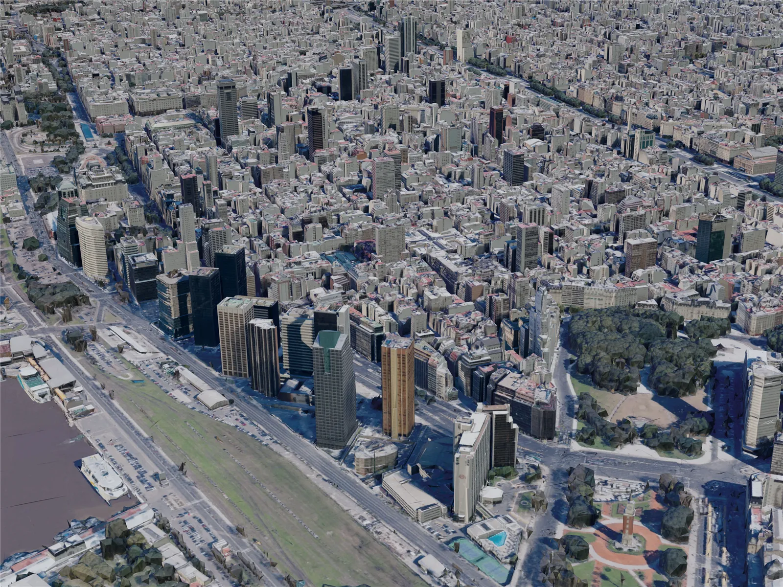 Buenos Aires City, Argentina (2019) 3D Model main preview