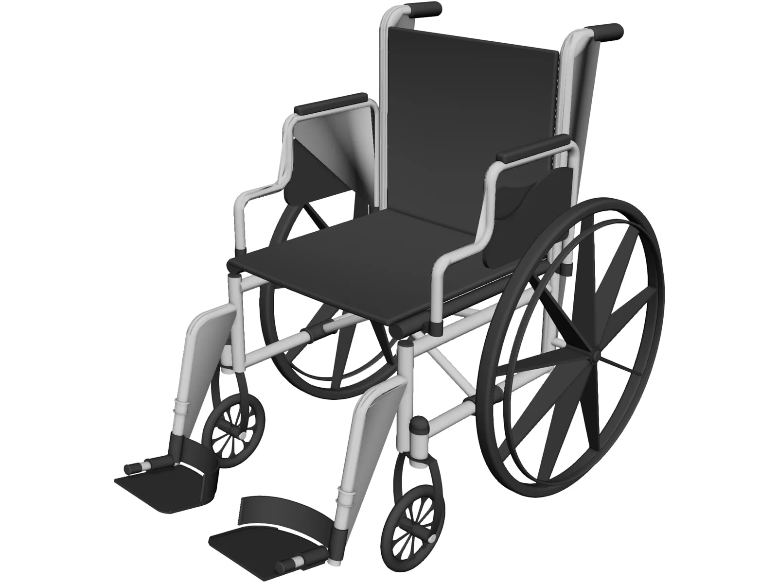 Wheelchair 3D Model main preview