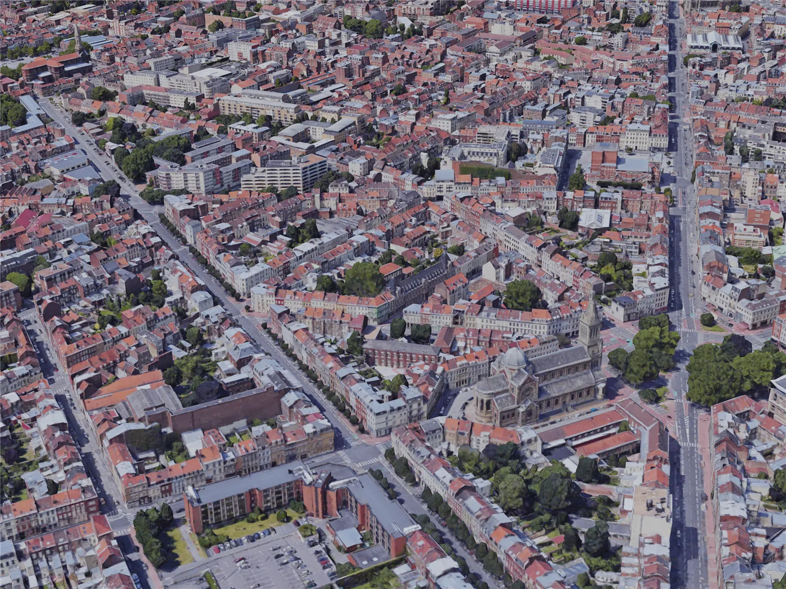 Lille City, France (2019) 3D Model main preview