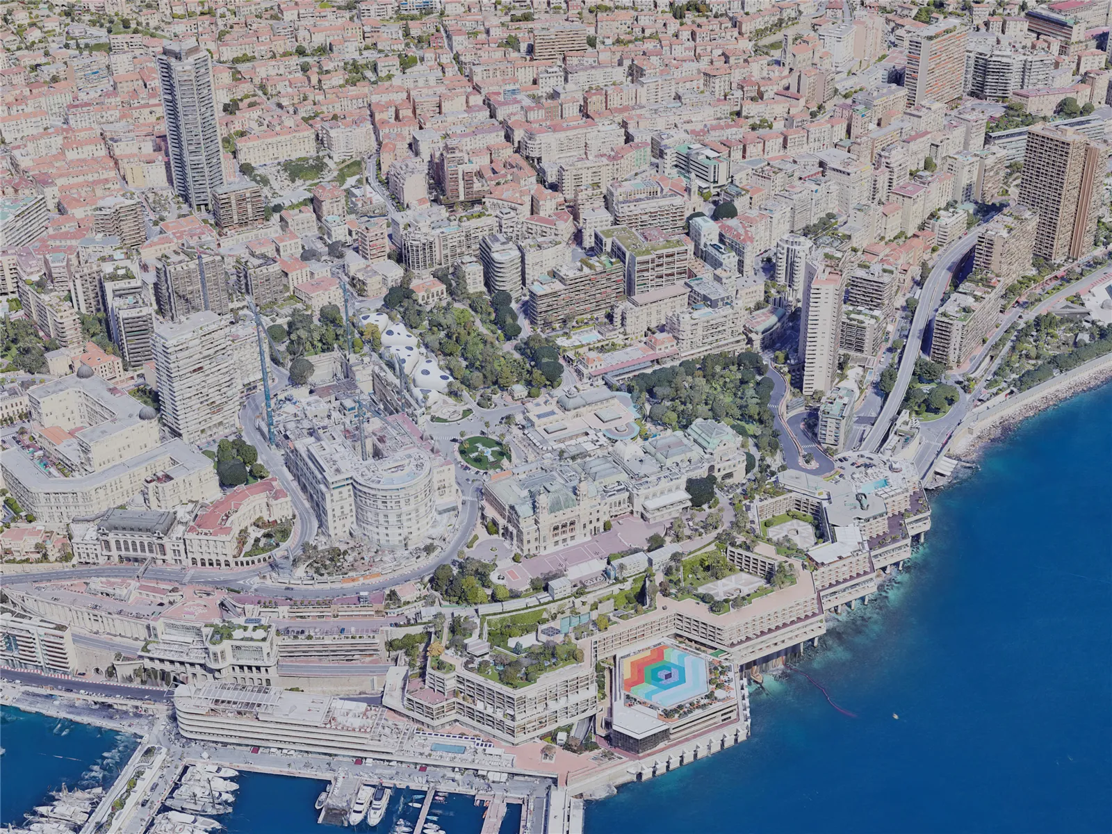 Monaco City, Monaco (2019) 3D Model main preview