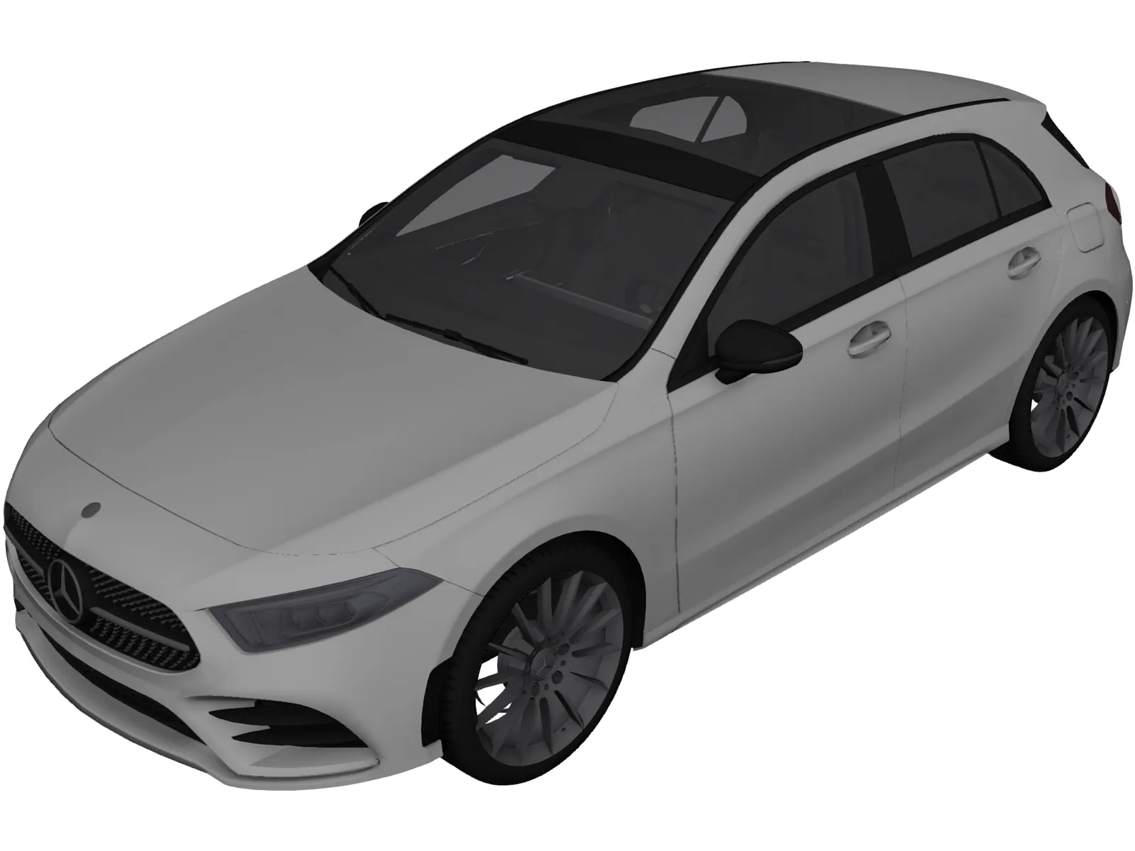 Mercedes-Benz A-Class (2020) 3D Model main preview