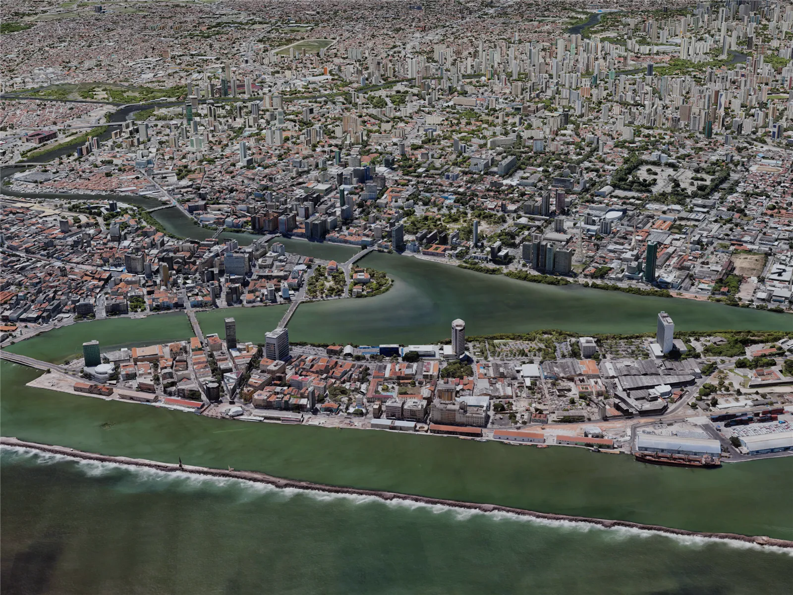 Recife City, Brazil (2019) 3D Model main preview