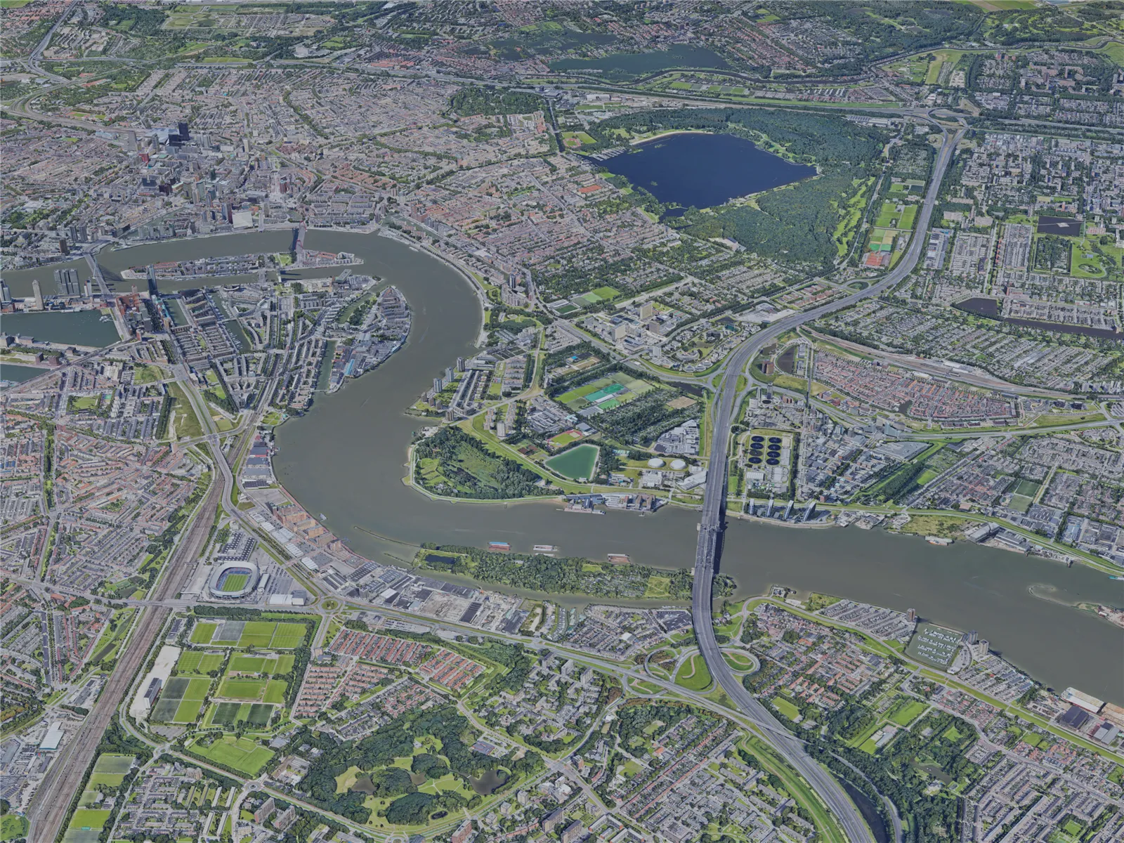 Rotterdam City, Netherlands (2019) 3D Model main preview