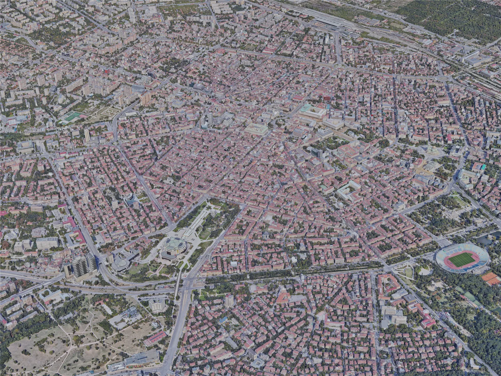 Sofia City, Bulgaria (2019) 3D Model main preview