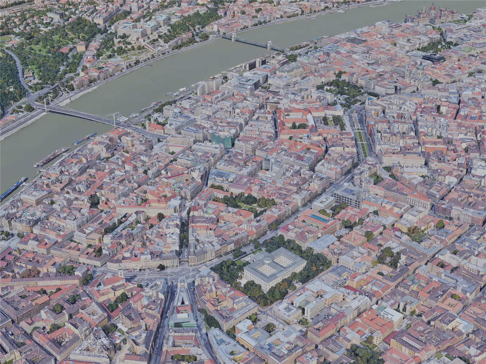 Budapest City, Hungary (2019) 3D Model main preview