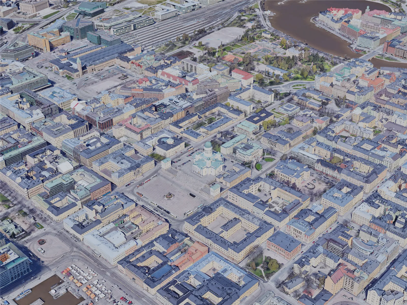 Helsinki City, Finland (2019) 3D Model main preview