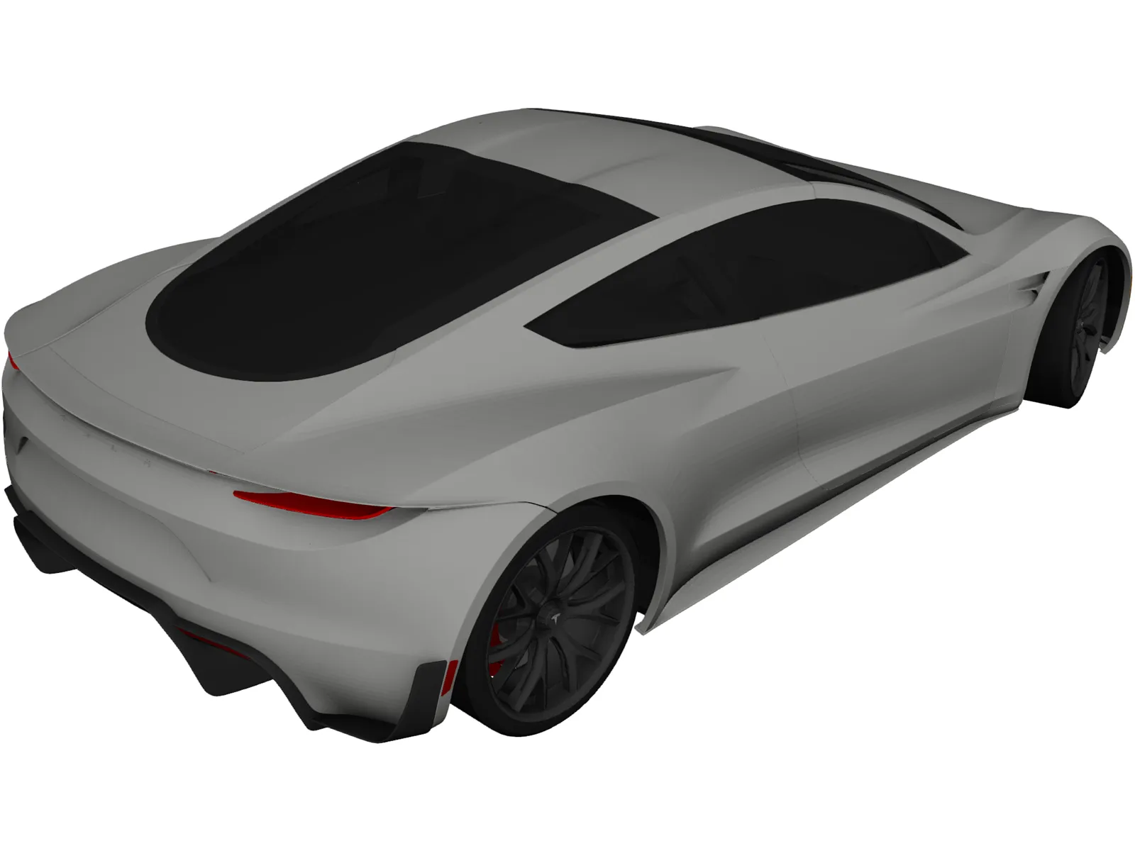 Tesla Roadster (2020) 3D Model main preview