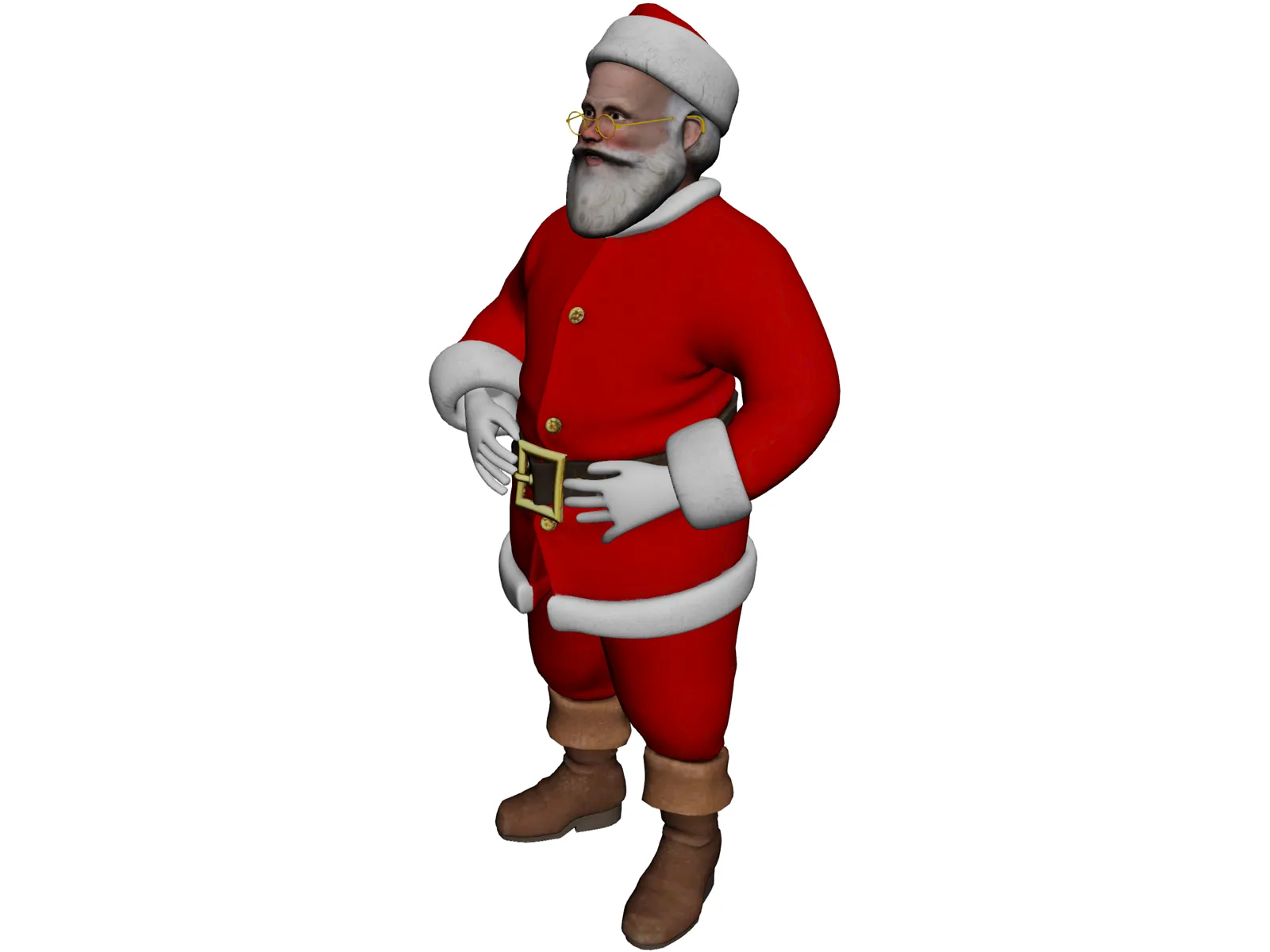 Santa Claus 3D Model main preview