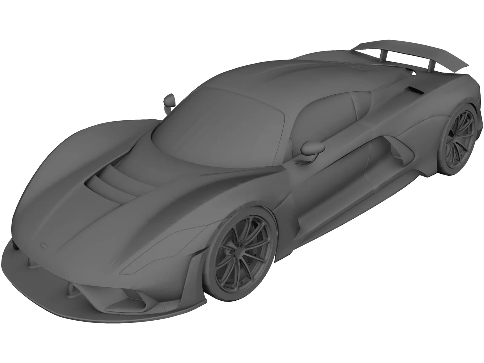 Hennessey Venom F5 (2020) 3D Model main preview