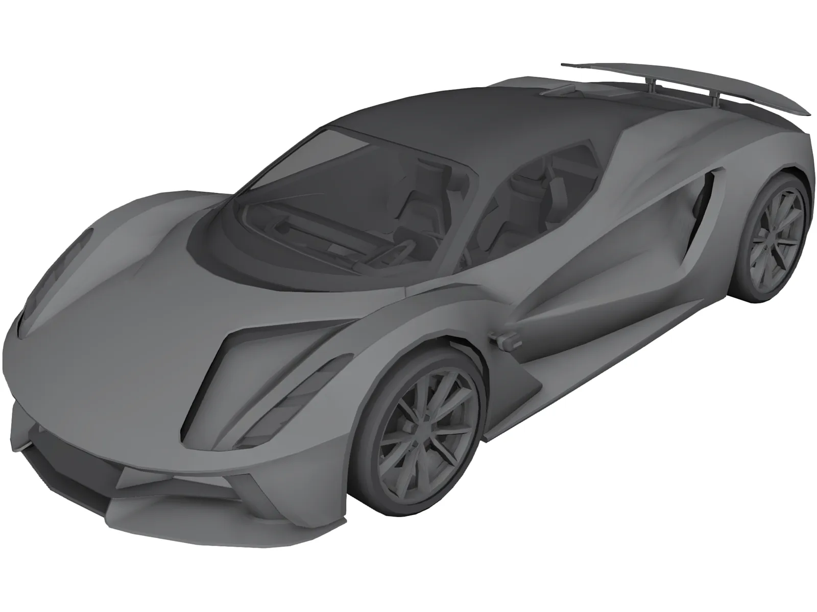 Lotus Evija Concept (2020) 3D Model main preview