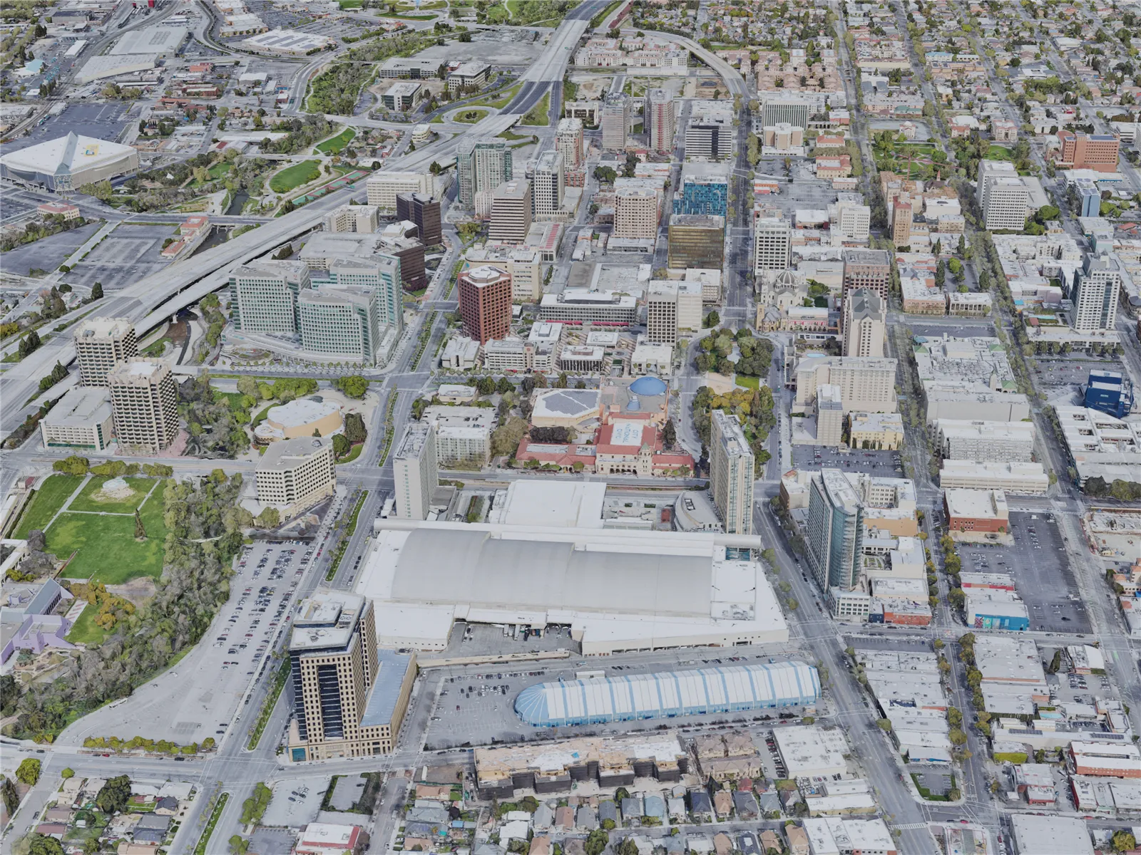 San Jose City, CA, USA (2019) 3D Model main preview