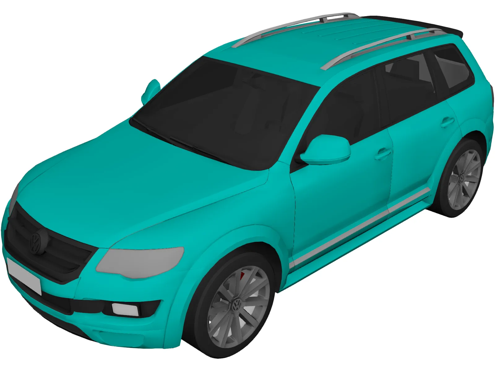 Volkswagen T-Cross (2019) 3D Model main preview