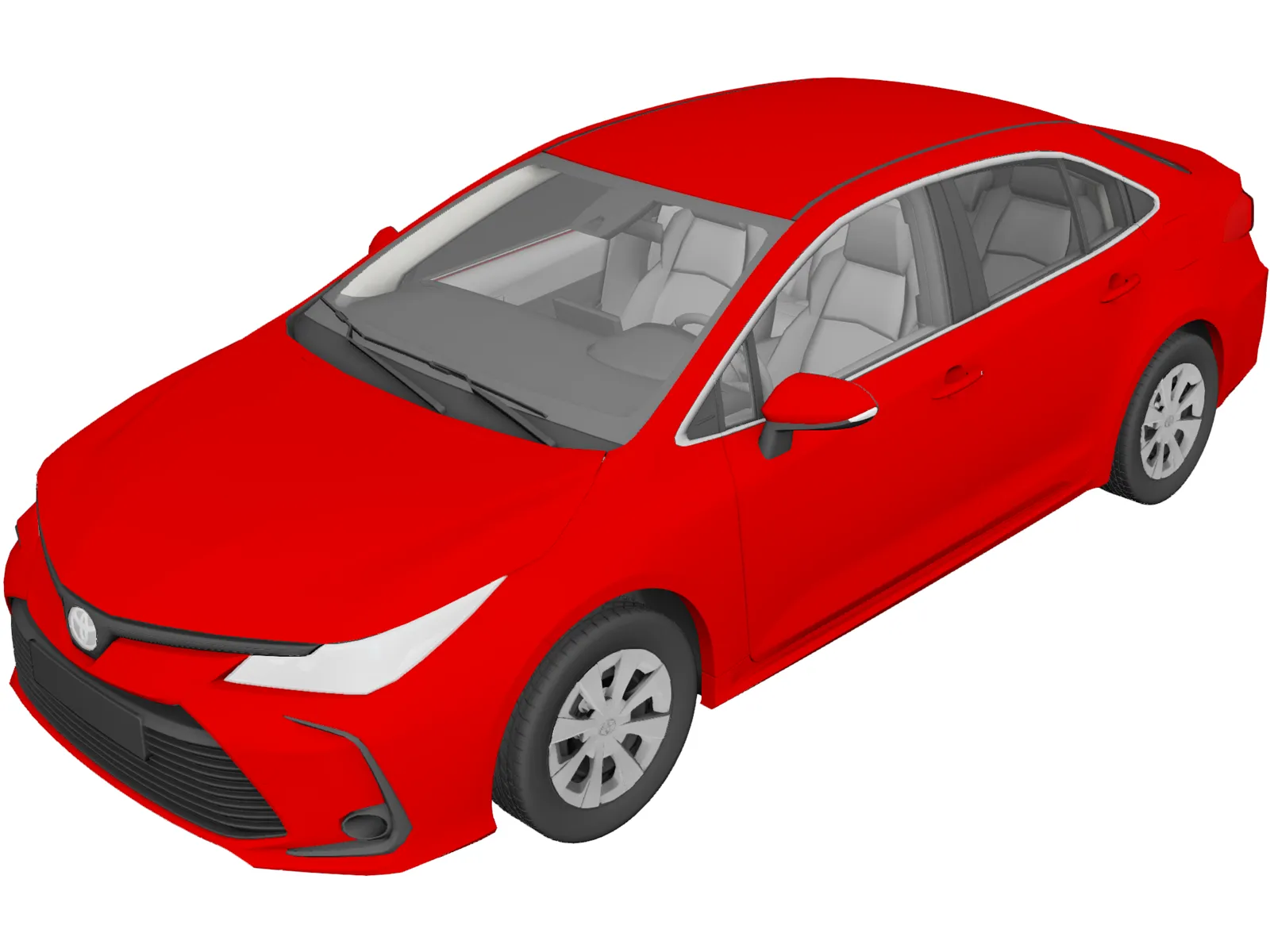 Toyota Corolla (2019) 3D Model main preview