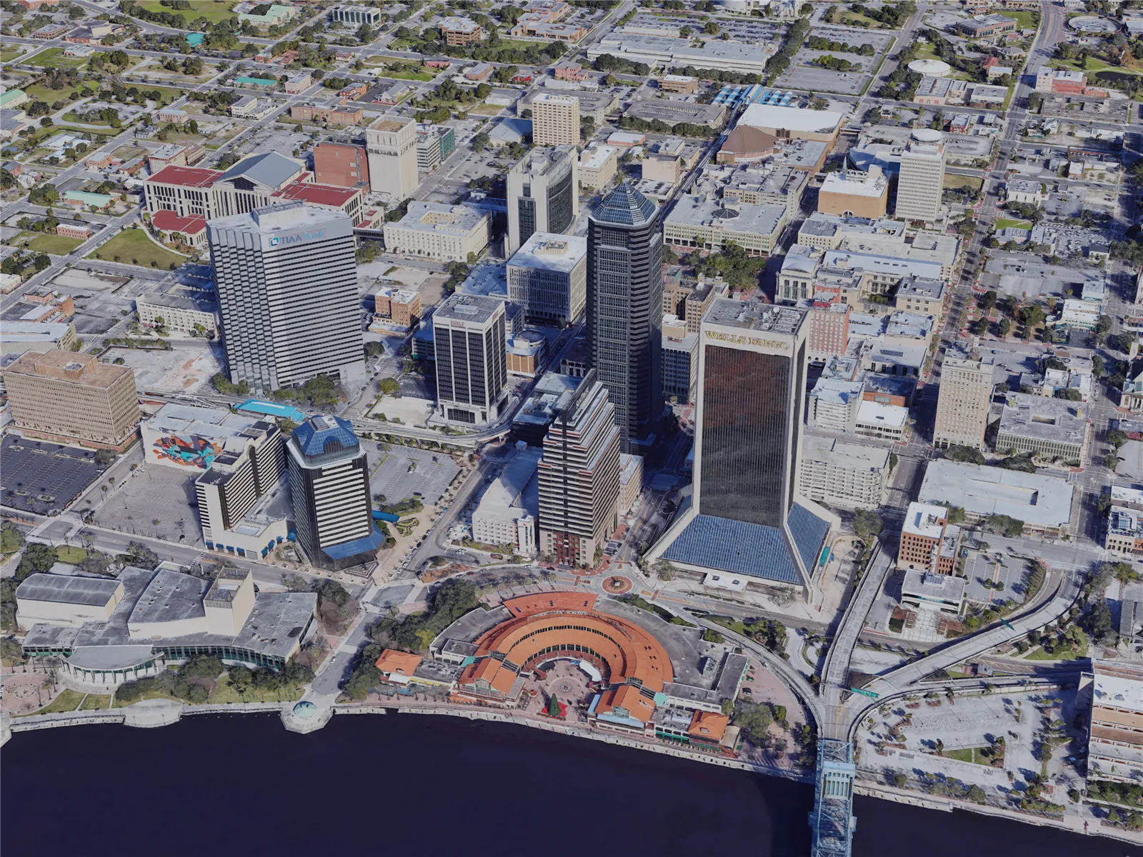 Jacksonville City, FL, USA (2019) 3D Model main preview