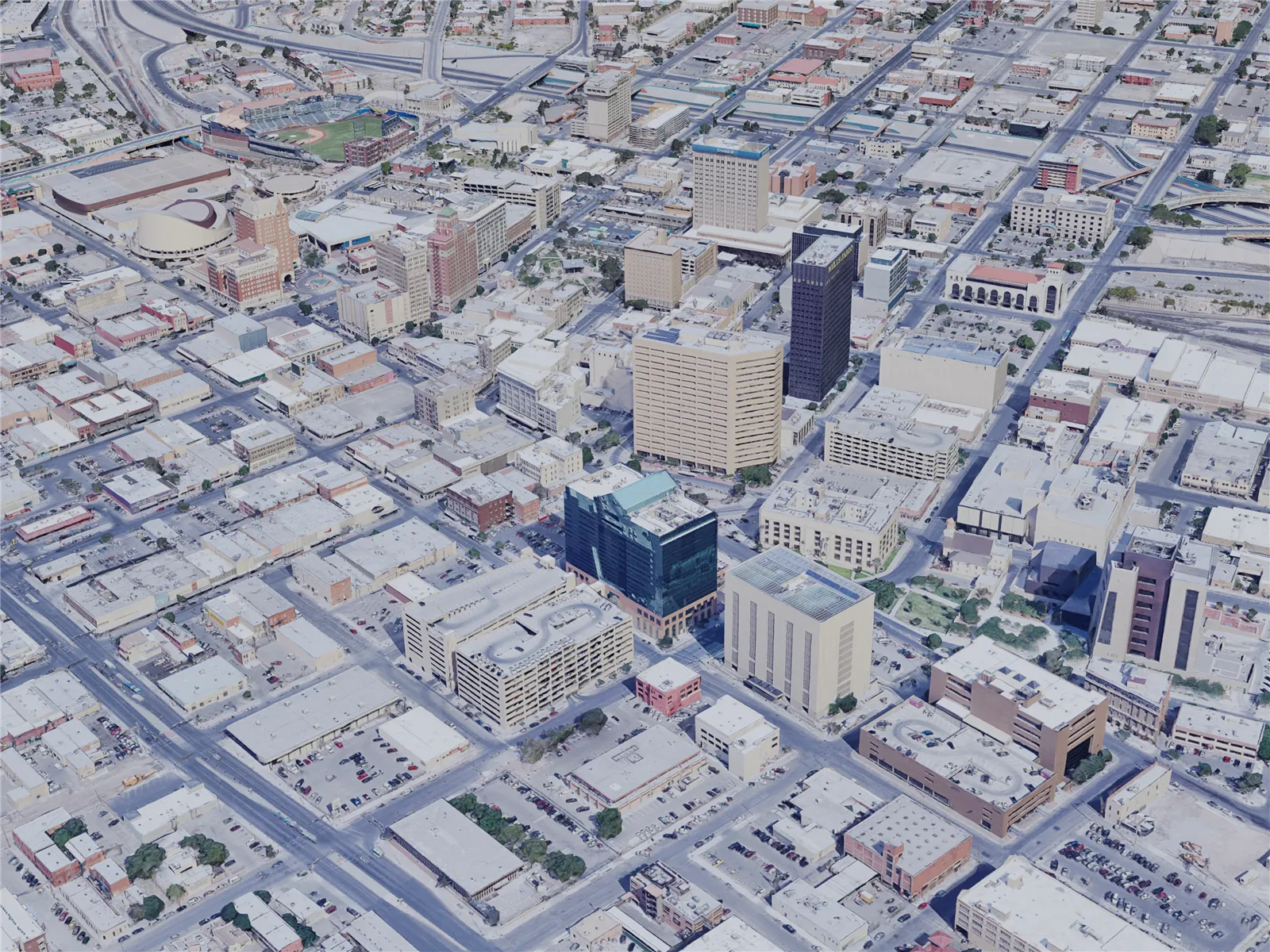 El Paso City, TX, USA (2019) 3D Model main preview