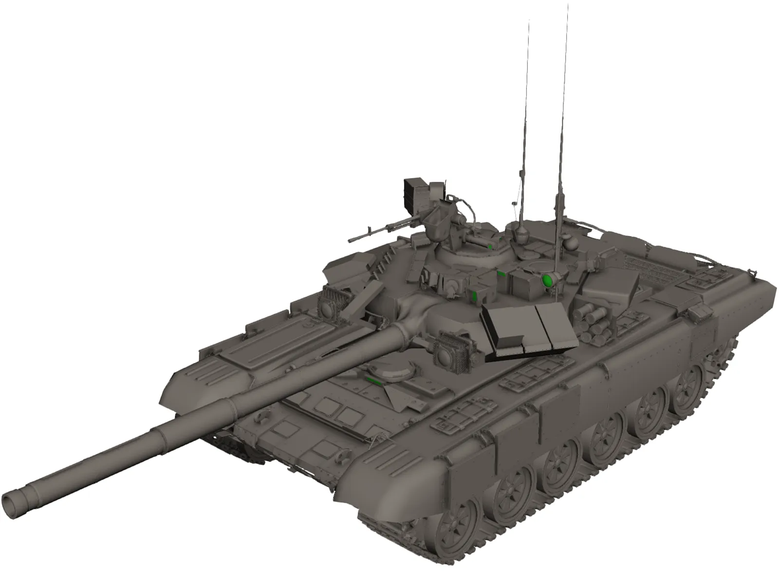 T-90 3D Model main preview