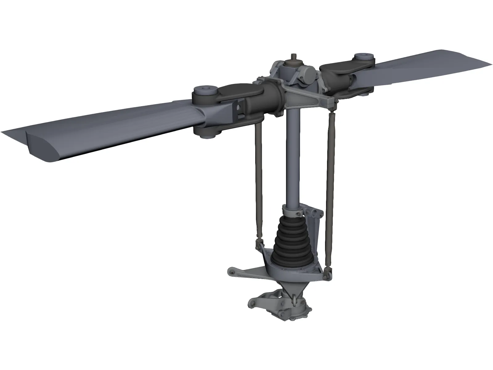 Bell 206 Rotor Head 3D Model main preview