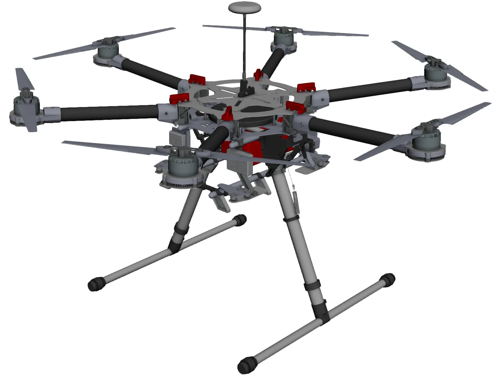 DJI Spreading Wings S900 3D Model main preview