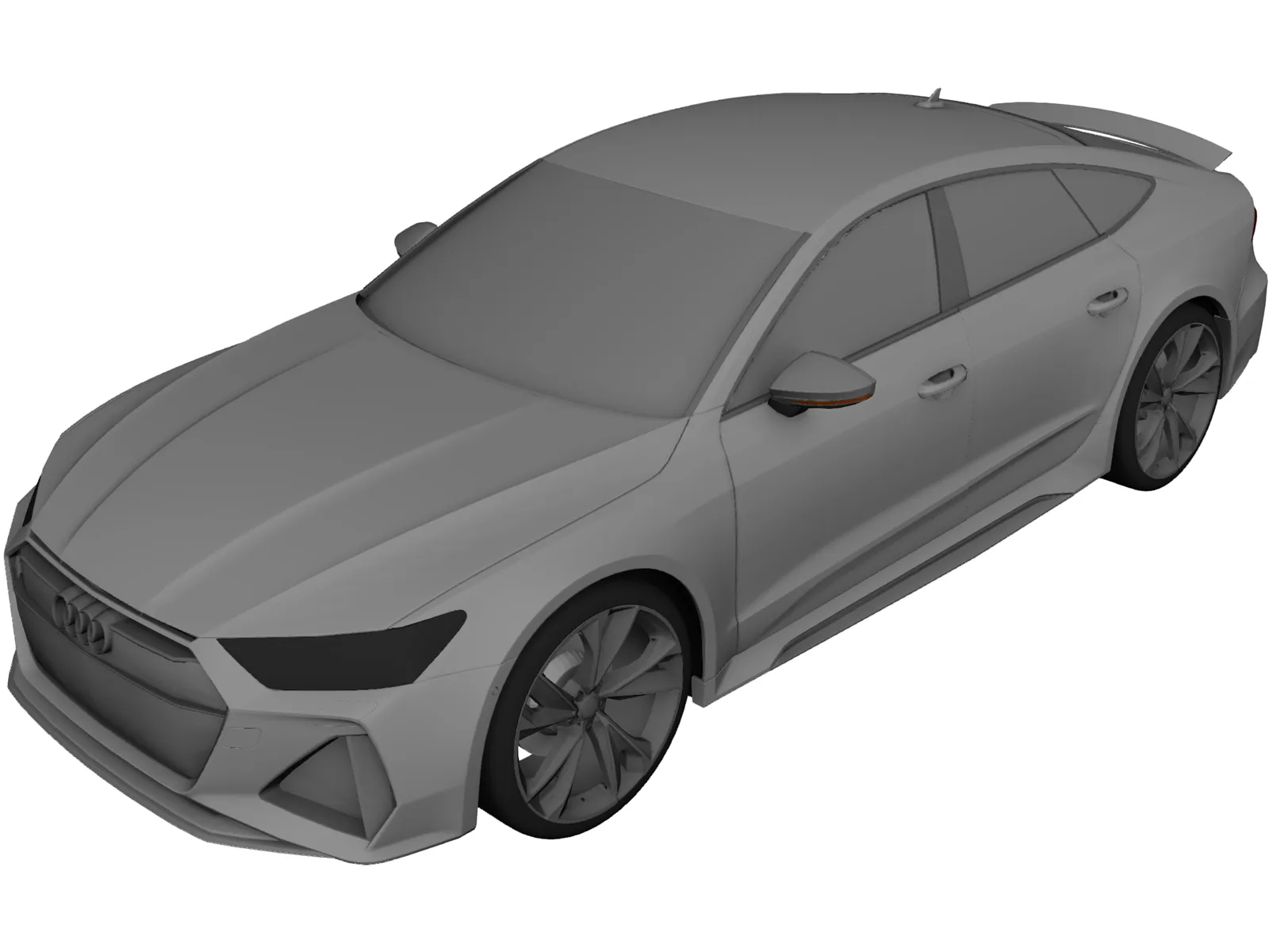 Audi RS7 (2020) 3D Model main preview