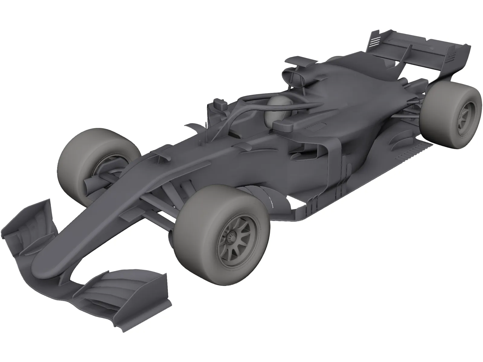 Mercedes Formula One 3D Model main preview
