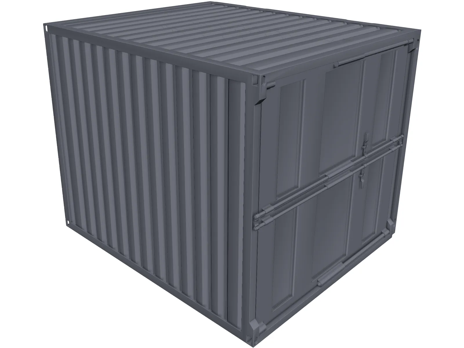 Container 10ft 3D Model main preview