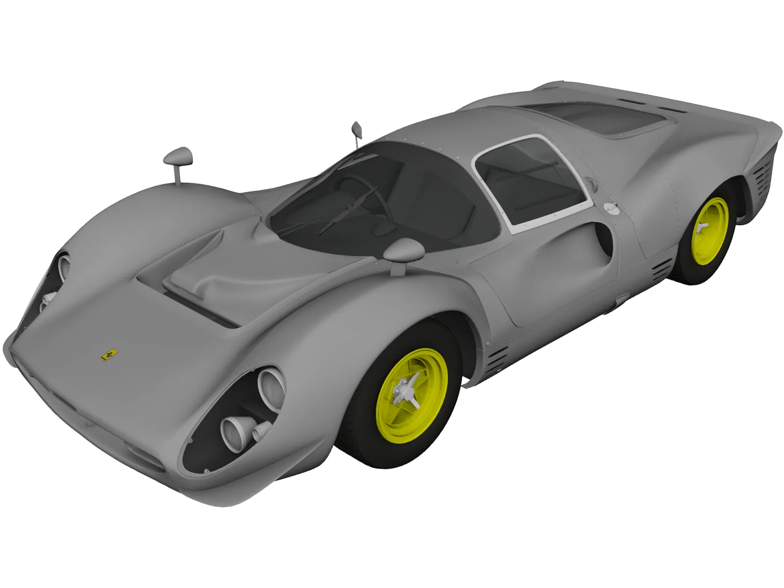 Ferrari 330 P4 (1967) 3D Model main preview